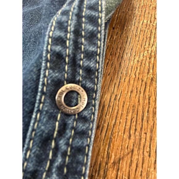 Hot Cotton by Marc Ware Denim Tunic Blouse Jacket Women’s Sz S  Snap Front - Picture 8 of 8